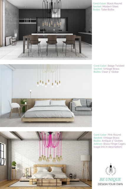 Industrial Chandelier Modern Dining Lighting Hangout Pendants Spider Antique Edison Bulb - image 1