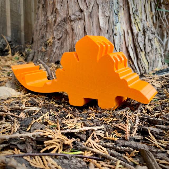 Stegosaurus Dinosaur Pen/Pencil/Crayon Pot - 3D Printed Children Kids Art Desk Stationary Personalised - image 1