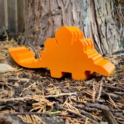 Stegosaurus Dinosaur Pen/Pencil/Crayon Pot - 3D Printed Children Kids Art Desk Stationary Personalised - thumbnail 1