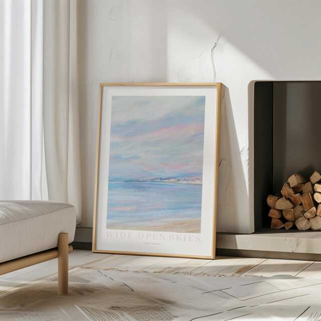 Art Print - Wide Skies Seascape Abstract Print Unframed 5 Sizes To Choose From - image 1