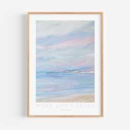 Art Print - Wide Skies Seascape Abstract Print Unframed 5 Sizes To Choose From - thumbnail 2