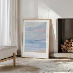 Art Print - Wide Skies Seascape Abstract Print Unframed 5 Sizes To Choose From - thumbnail 1