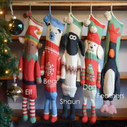 Wallace & Gromit Character Christmas Stockings - Hand Knitted X - thumbnail 3