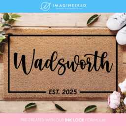 Personalized Last Name Doormat With Est - [Your Name] Custom Welcome Mat New Home Housewarming Gift - thumbnail 4
