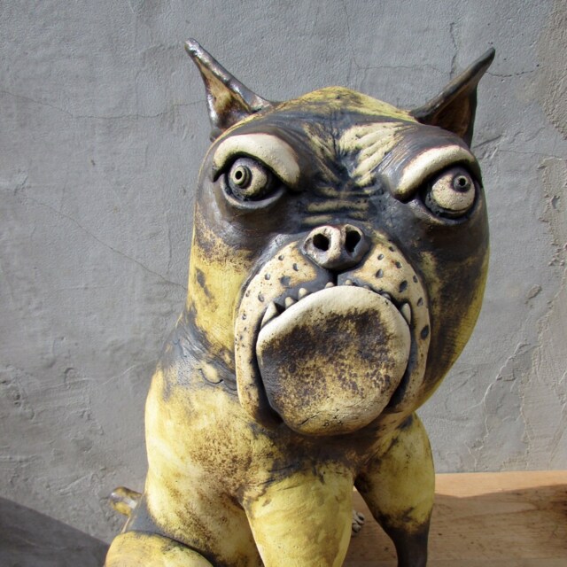 Ceramic Guard Dog - image 1
