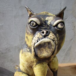 Ceramic Guard Dog - thumbnail 1