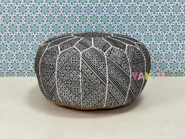 Handmade Moroccan Pouf, Authentic Ottoman Seating, Bohemian Home D??cor, Artisan-Made For Cozy Interiors, Luxury Pouf - image 1