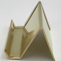 Brass Business Card Holder Modern Desk Accessory - thumbnail 3
