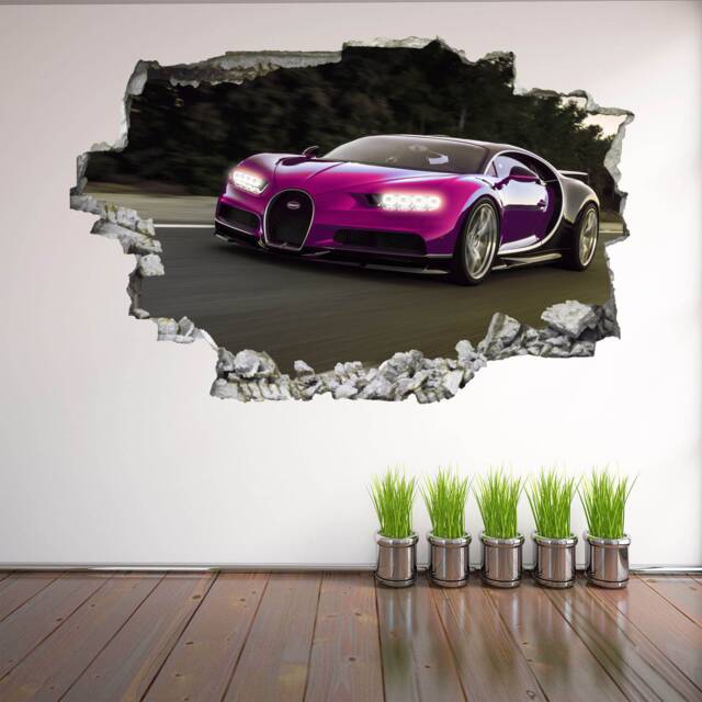 Supercar Sports Car Wall Decal Sticker Mural Poster Print Art Kids Bedroom Home Decor Br9 - image 1