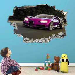 Supercar Sports Car Wall Decal Sticker Mural Poster Print Art Kids Bedroom Home Decor Br9 - thumbnail 3