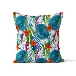 Turquoise Feather Flamingo Cushion Cover, Tropical Vibes, Soft Pillow Case For Colorful Home, Bird Lover Gift - thumbnail 3