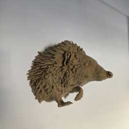 3D Printed Hedgehog Wall Art - Animal Home Decor - thumbnail 3
