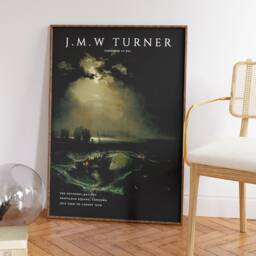 William Turner Exhibition Art Print, J. M. W. Poster, Fisherman At Sea, Classical Painting Art, Office Decor, A1/A2/A3/A4 - thumbnail 2
