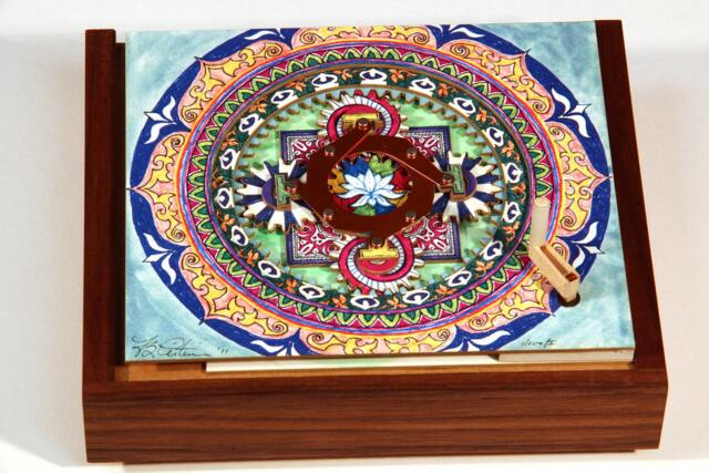 Mandala Mechanicard - Hand Cranked Automata, Hypnotic Amazing Mechanism Meditation