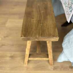 Rustic Wooden Bench - Farmhouse Stool Made To Measure - thumbnail 2