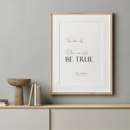 This Above All To Thine Own Self Be True - Literary Print Hamlet Act 1 Scene 3 Shakespeare Quote Inspirational Wall Art Unframed - thumbnail 2