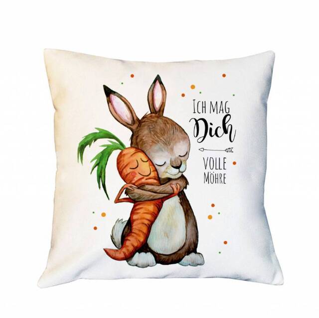 Pillow Rabbit Saying I Like You Full Carrot Ks29 - image 1
