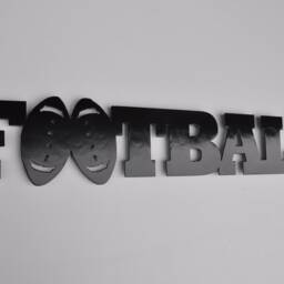 Football Word Metal Sign & Wall Decor - thumbnail 2