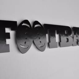 Football Word Metal Sign & Wall Decor - thumbnail 3