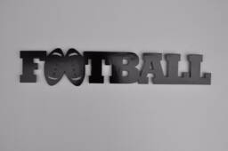 Football Word Metal Sign & Wall Decor - thumbnail 1