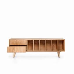"Vinyl Record Cabinet Oak ""Marigold" - thumbnail 2