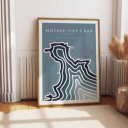 Mother Ivey's Bay Cornwall Print Minimalist Seascape Art - thumbnail 2