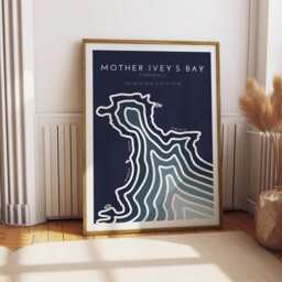 Mother Ivey's Bay Cornwall Print Minimalist Seascape Art - thumbnail 3