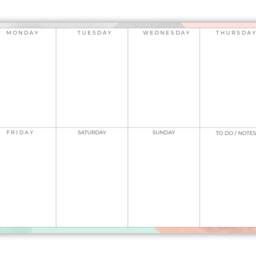 Weekly Planner, Family Meal Fridge Dry Erase Planner, To Do A4 Weekly Schedule Board - thumbnail 2