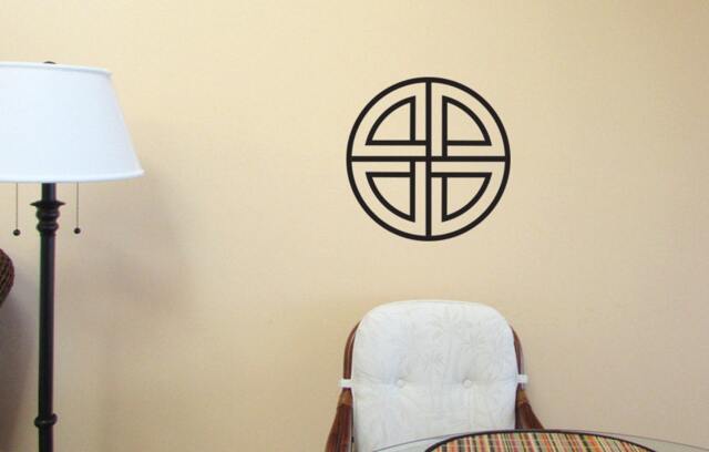 Shield Knot Decal Wall Art Vinyl Sticker Viking Pagan Norse Celtic - image 1
