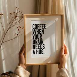 Coffee Poster Saying - Quote Wall Decoration A5 A4 A3 Art Print Gift Idea For Coffee Lovers 300G Premium Paper - thumbnail 3