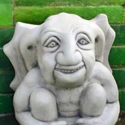 Concrete Cute Gargoyle Statue Stone Friendly Creature Figurine Outdoor Fantasy Sculpture Garden Guardian Decor Whimsical Yard Ornament Gift - thumbnail 4