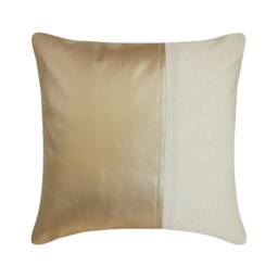 "Handmade Antique Gold Bed Pillow Cover 24""x24""/26""x26" - thumbnail 1
