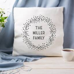 Family Name Personalised Cushion - Custom Last Decorative Pillow Unique Home Gift For Housewarming Or Wedding - thumbnail 2