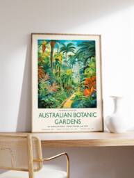 William Morris Print, Australia Botanic Garden Poster, Henri Roussea Vintage Botanical Wall Art, Floral Art - thumbnail 1