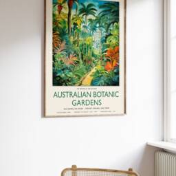 William Morris Print, Australia Botanic Garden Poster, Henri Roussea Vintage Botanical Wall Art, Floral Art - thumbnail 2