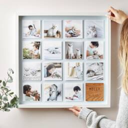 Personalized Pet Photo Collage - Engraved Wooden Plaque, Memorial - thumbnail 2