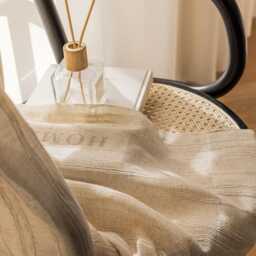Custom Curtains Stripe Linen Voile Curtain For Airbnb Bedroom Living Room - thumbnail 3