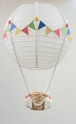 Rainbow Themed Hot Air Balloon Nursery Light Shade - thumbnail 1