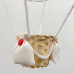 Rainbow Themed Hot Air Balloon Nursery Light Shade - thumbnail 3