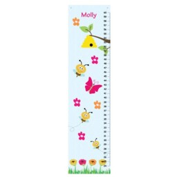 Bumble Bees & Flowers Growth Chart Bedroom Wall Art - thumbnail 2