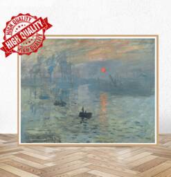 Impression Soleil Levant By Claude Monet -/Sunrise Museum Poster Gallery Print - thumbnail 1