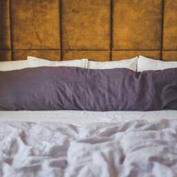 Linen Body Pillowcase With Ties European Flax Pillow Sham - thumbnail 2