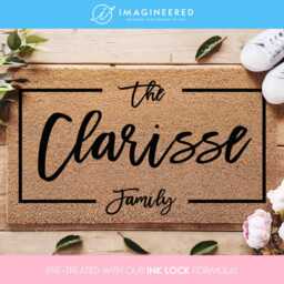 Housewarming Gift - Personalized Rug Family Name Door Mat New Home Closing Porch Decor Custom - thumbnail 1