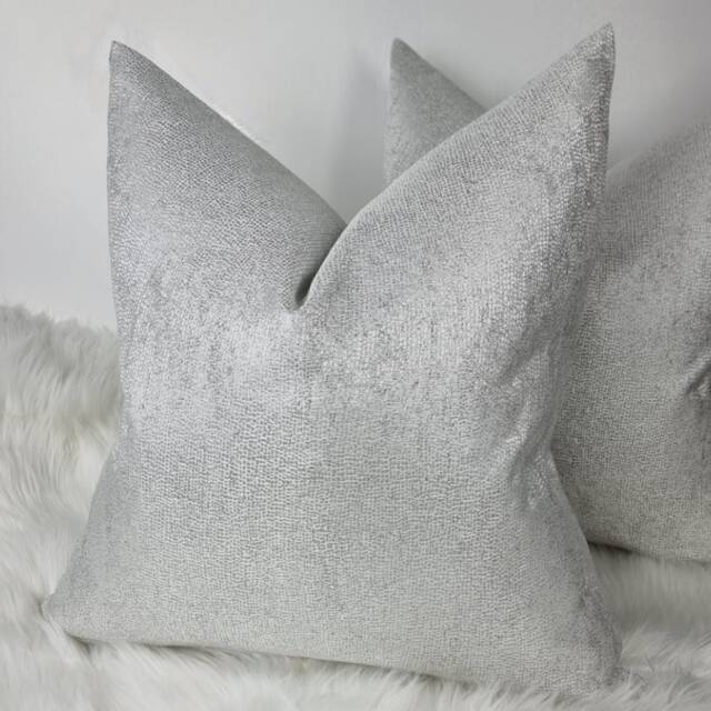 Beautiful Textured Frost Ice Cushion Cover Luxury Satin Fabric, Modern Sofa Bed Pillow Cover, Perfect For Grey Sofa Cushion - image 1
