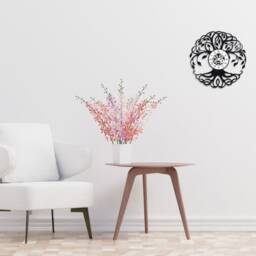 Handmade 33-Turn Vinyl Wall Clock/Tree Of Life Theme, Symbol, Earth - thumbnail 4