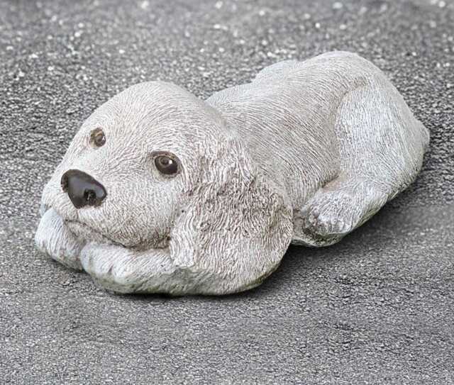 Relaxing Cocker Spaniel Figurine Memorial Statue Outdoor Dog Ornament Concrete Pet Decoration Garden Sculpture Spaniel Lover Gift - image 1