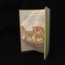 Dr.b - Doctor Phd Graduate Graduation Gift Professor 3 Letters Folded-Book Art Sculpture Unique Custom Personalized - thumbnail 2