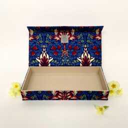 Handmade Snakeshead Pencil Case William Morris Fabric Stationery Organiser With Magnetic Closure - thumbnail 3