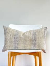 Brown Tribal Hemp Hand Woven Natural Dye Color Pillow Cover - thumbnail 1