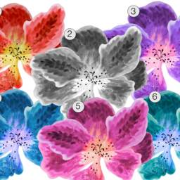 Wall Decal Tropical Flower, Giant Flower Decal, Floral Home D??cor, Bedroom Hand-Painted Decals By Easysweethome - thumbnail 3